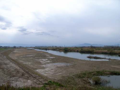 赤川押切地区河道掘削工事